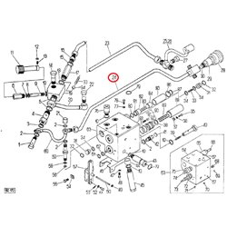 Przewód cylindrów pomocniczych 6-cyl C-385
