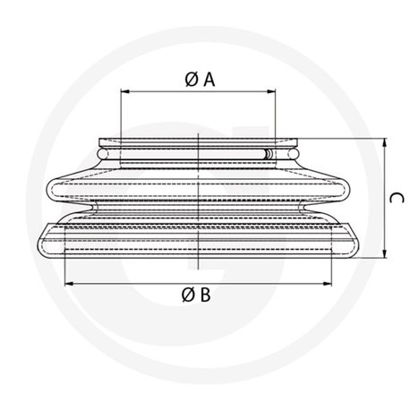 Osłona przegubu kulowego 44mm/24mm H-30004059139442348