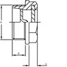 Wziernik gwint calowy typ LCP, G1/4"