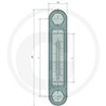 Wskaźnik poziomu oleju 76mm M10 z czujnikiem temperatury Miselli