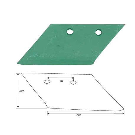 Lemiesz przedpłużka, lewy pasuje do Kverneland
