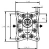 Silnik hydrauliczny KM 30.51R0-84E4-LED/ED