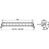Lampa robocza długa, 9 LED, 539x98 mm, wtyczka Deutsch, LBX-540 Hella