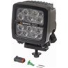 Lampa robocza LED, kwadratowa, 50W 6700lm 12/24V biała, przykręcana, 104x108x143 mm z wtyczką Deutsch 2-pin, światło rozproszone