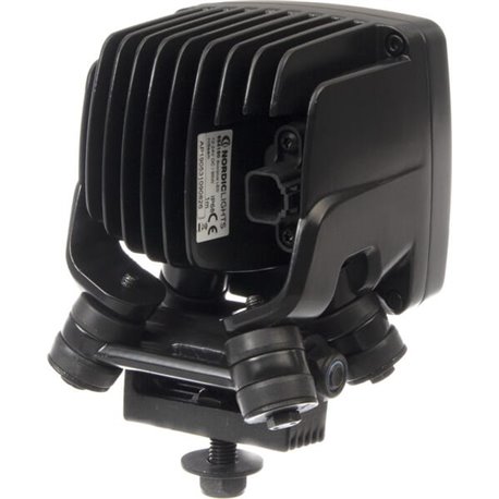 Lampa robocza LED, kwadratowa, 50W 6700lm 12/24V przezroczysta, przykręcana, 104x108x143 mm z wtyczką Deutsch 2-pin, światło sku