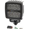 Lampa robocza LED, kwadratowa, 50W 7000lm 12/24V biała przykręcana z wtyczką Deutsch 2-pin, światło rozproszone symetryczne, 14 