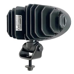 Lampa robocza LED, owalna, 32W 3500lm 12/24V biała, przykręcana, obrotowa głowica, 180x126x72 mm z wtyczką Deutsch 2-pin, światł