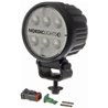 Lampa robocza LED, okrągła, 28W 2800lm 12/24V biała, przykręcana, 93x93x122 mm z wtyczką Deutsch 2-pin, światło rozproszone, 6 L