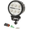 Lampa robocza LED, okrągła, 28W 2800lm 12/24V biała, przykręcana, 93x93x122 mm z wtyczką Deutsch 2-pin, światło rozproszone, 6 L