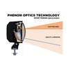 Lampa robocza LED, kwadratowa, 28W 1950lm 12/24V przezroczysta, przykręcana, 85x100x129 mm z wtyczką Deutsch 2-pin, światło rozp