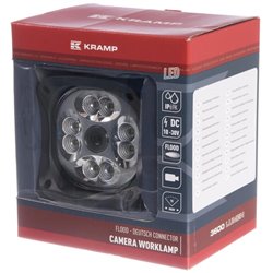 Lampa robocza LED z kamerą, kwadratowa