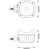 Lampa robocza LED z kamerą, kwadratowa