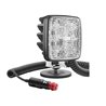Lampa robocza LED kwadratowa, z przełącznikiem R23 22W 1600lm 12-24V 145x105x50 mm światło rozproszone, mocowana na magnes, Wese