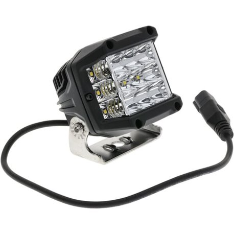Work light LED, 22.5W, 2850lm, square, 10/30V, 89x73x97mm, Deutsch plug, Kramp