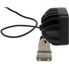 Lampa robocza LED, kwadratowa 60W 5600lm 111x82.5x99 mm z przewodem 3 m światło szerokokątne, 20 LED, Kramp