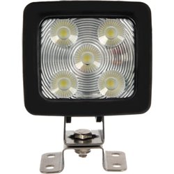 Lampa robocza LED z możliwością ściemniania, kwadratowa 60W 1820/5200lm 10/30V biała z wtyczką Deutsch, ultra szeroki strumień ś