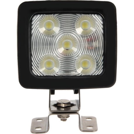 Lampa robocza LED z możliwością ściemniania, kwadratowa 60W 1820/5200lm 10/30V biała z wtyczką Deutsch, ultra szeroki strumień ś