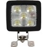 Lampa robocza LED z możliwością ściemniania, kwadratowa 60W 1820/5200lm 10/30V biała z wtyczką Deutsch, ultra szeroki strumień ś
