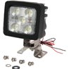 Lampa robocza LED z możliwością ściemniania, kwadratowa 60W 1820/5200lm 10/30V biała z wtyczką Deutsch, ultra szeroki strumień ś