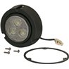 Lampa robocza LED, okrągła 36W 4000lm 10/30V Ø 119 mm z wtyczką AMP 2-pin światło rozproszone 3 LED Kramp