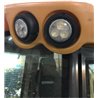 Lampa robocza LED, okrągła 36W 4000lm 10/30V Ø 119 mm z wtyczką AMP 2-pin światło rozproszone 3 LED Kramp