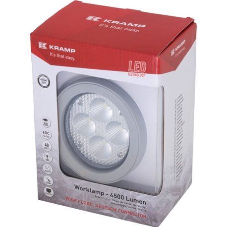 Lampa robocza LED, 40W 4500lm, szerokokątna