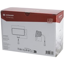 Lampa robocza LED, prostokątna 54W 4100lm 10/30V światło rozproszone 18 LED Kramp