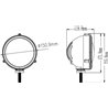 Lampa robocza LED, okrągła 72W 5040lm 10/30V światło rozproszone 36 LED Kramp