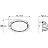 Lampa robocza LED, owalna 24W 3220lm 16 LED Kramp