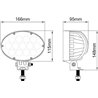 Lampa robocza LED, owalna 65W 5200lm 10/30V z wtyczką Deutsch 2-pin światło rozproszone 13 LED Kramp