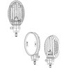 Lampa robocza LED, owalna 24W 2240lm światło rozproszone 8 LED Kramp