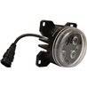 Lampa robocza LED, okrągła 40W 4000lm 10/30V Ø 90 mm z wtyczką H11/Deutsch, światło skupione 4 LED Kramp