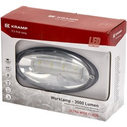 Lampa robocza LED, owalna 40W 3500lm 10/30V światło ultra szerokokątne rozproszone 8 LED Kramp
