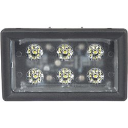 Lampa robocza LED, prostokątna 30W 2400lm z wtyczką H11 światło rozproszone 6 LED Kramp