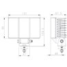 Lampa robocza LED, prostokątna 60W 5700lm 9/36V światło rozproszone Kramp