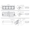 Lampa robocza LED, prostokątna 24W 2800lm 9/36V światło rozproszone Kramp