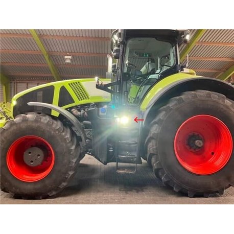 Lampa robocza LED, okrągła 40W 4000lm 10/30V z wtyczką AMP 4 LED 360° Kramp