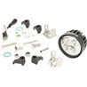 Lampa robocza LED, okrągła 40W 4000lm 10/30V 84x126x71.8 mm z wtyczką AMP światło skupione 4 LED 360° Kramp