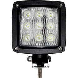 Lampa robocza LED, kwadratowa 27W 3000lm 10/30V z wtyczką Deutsch światło rozproszone 9 LED Kramp