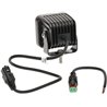Lampa robocza LED, kwadratowa 40W 4800lm 12/24V, biała, 81x82.5x67.5 mm światło skupione z wtyczką Deutsch, 4 LED