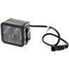 Lampa robocza LED, kwadratowa 40W 4800lm 12/24V, biała, 81x82.5x67.5 mm światło skupione z wtyczką Deutsch, 4 LED