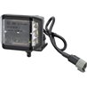 Lampa robocza LED, kwadratowa 70W 8400lm 12/24V, biała/pomarańczowa, 97x77x75 mm światło rozproszone z wtyczką Deutsch, 10 LED