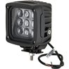 Lampa robocza LED, kwadratowa 45W 4050lm 12/24V, niebieska, 126x151x95 mm światło skupione z wtyczką Deutsch, 9 LED