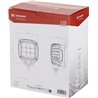 Lampa robocza LED, kwadratowa 45W 4050lm 12/24V, niebieska, 126x151x95 mm światło skupione z wtyczką Deutsch, 9 LED