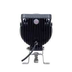 Lampa robocza LED, okrągła, 54W 5100 lm 12/24V Ø 133x75 mm z wtyczką Deutsch, światło rozproszone 9 LED z uchwytem + przełącznik