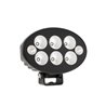 Lampa robocza + lampa ostrzegawcza pomarańczowa LED, owalna 36W 3500lm 12/24V 155x105x58 mm światło rozproszone, 6+2 LED, Black 