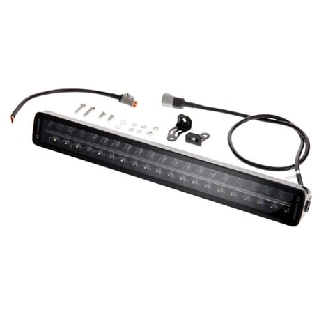 Lampa robocza długa LED, 200W 16800lm prostokątna, 12/24V, biała/pomarańczowa, 561x70x67 mm z wtyczką Deutsch, Combo, prosta, 40
