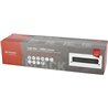 Lampa robocza długa LED, 120W 10080lm prostokątna, 12/24V, biała/pomarańczowa, 358.4x70x78.6 mm z wtyczką Deutsch, Combo, łukowa