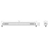 Lampa robocza długa LED, 105W 8820lm prostokątna, 12/24V, biała/pomarańczowa, 522x40x54 mm z wtyczką Deutsch, Combo, prosta, 21 