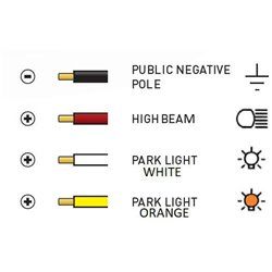 Lampa robocza długa LED, 210W 17640lm prostokątna, 12/24V, biała/pomarańczowa, 1007.1x40x54.4 mm z wtyczką Deutsch, Combo, łukow